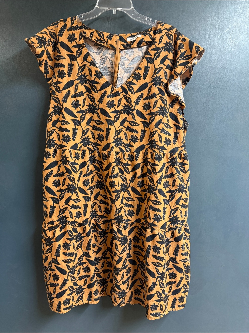 Goodthreads Linen black & tan dress